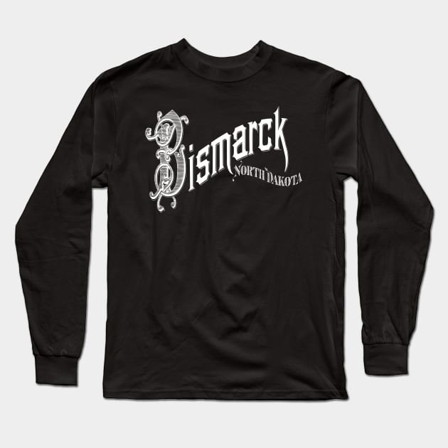 Vintage Bismarck, ND Long Sleeve T-Shirt by DonDota